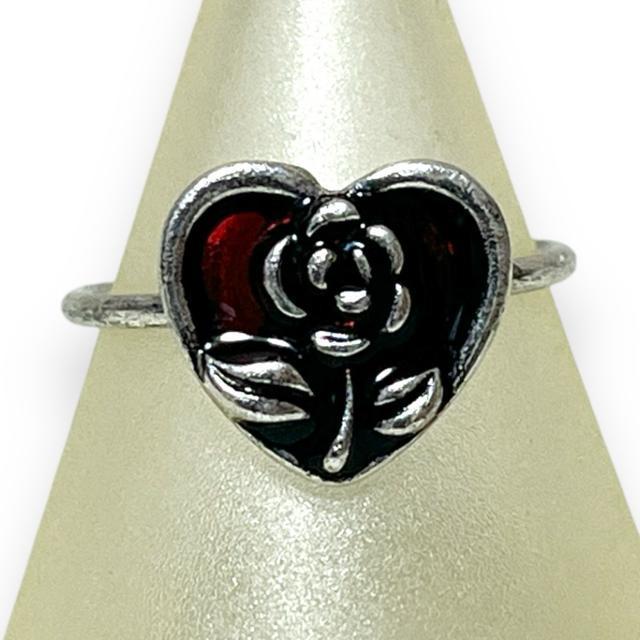 【新品】薔薇ハートデザインフリーリング < 女性アクセサリー/時計 【新品】薔薇ハートデザインフリーリング < 女性アクセサリー/時計の