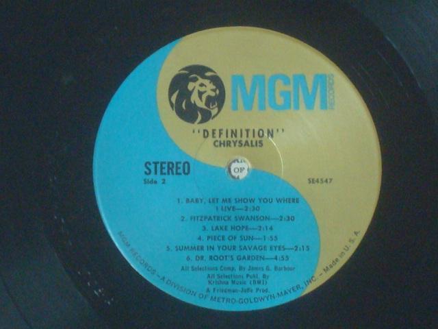 DEFINITION / CHRYSALIS@US.orgLP  CD/DVD/rfI 