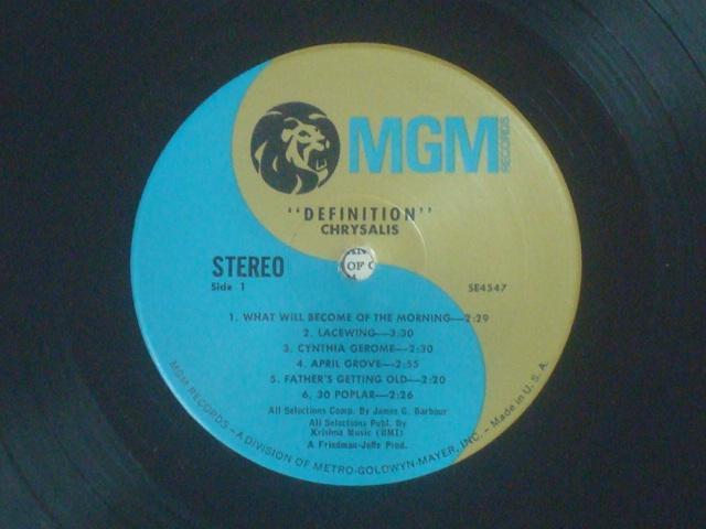 DEFINITION / CHRYSALIS@US.orgLP  CD/DVD/rfI 