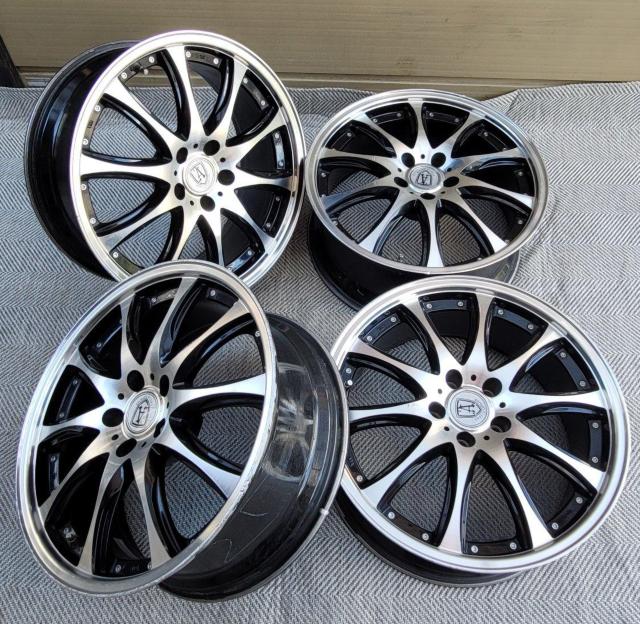 ANHELO CORAZON VEIN 19インチ 8J +35 5H-114.3 ホイールのみ4本セットクラウン,アルファード, < 自動車/バイク ANHELO CORAZON VEIN 19インチ 8J +35 5H-114.3 ホイールのみ4本セットクラウン,アルファード, < 自動車/バイク