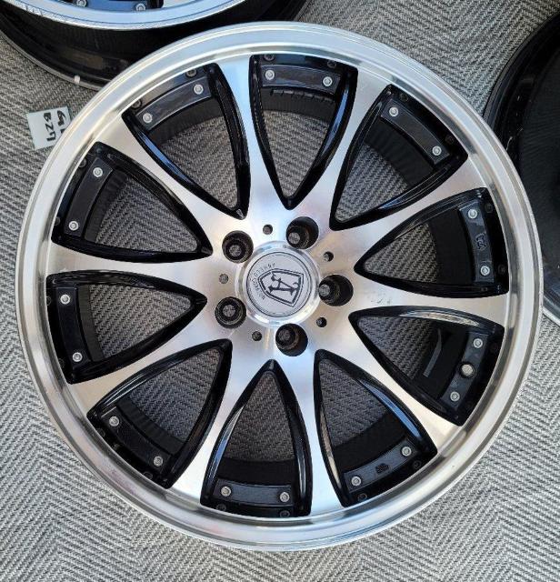 ANHELO CORAZON VEIN 19インチ 8J +35 5H-114.3 ホイールのみ4本セットクラウン,アルファード, < 自動車/バイク ANHELO CORAZON VEIN 19インチ 8J +35 5H-114.3 ホイールのみ4本セットクラウン,アルファード, < 自動車/バイク