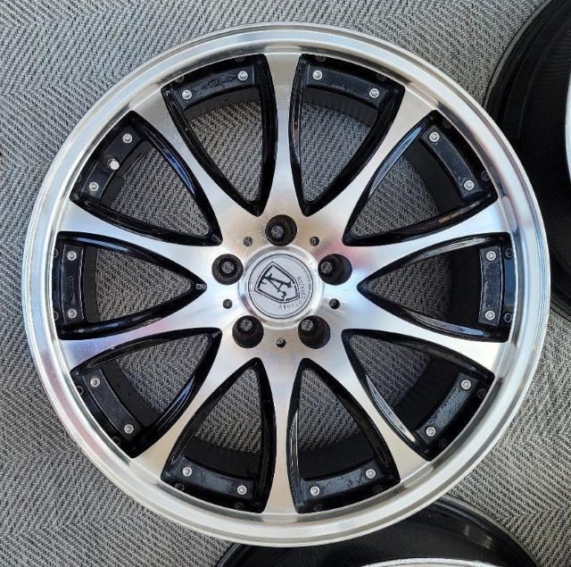 ANHELO CORAZON VEIN 19インチ 8J +35 5H-114.3 ホイールのみ4本セットクラウン,アルファード, < 自動車/バイク ANHELO CORAZON VEIN 19インチ 8J +35 5H-114.3 ホイールのみ4本セットクラウン,アルファード, < 自動車/バイク