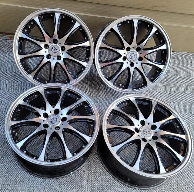 ANHELO CORAZON VEIN 19インチ 8J +35 5H-114.3 ホイールのみ4本セットクラウン,アルファード, < 自動車/バイク ANHELO CORAZON VEIN 19インチ 8J +35 5H-114.3 ホイールのみ4本セットクラウン,アルファード, < 自動車/バイク