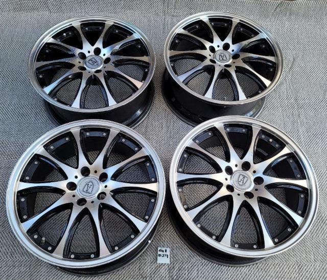 ANHELO CORAZON VEIN 19インチ 8J +35 5H-114.3 ホイールのみ4本セットクラウン,アルファード, < 自動車/バイク ANHELO CORAZON VEIN 19インチ 8J +35 5H-114.3 ホイールのみ4本セットクラウン,アルファード, < 自動車/バイク