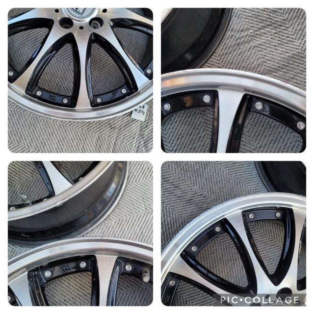 ANHELO CORAZON VEIN 19インチ 8J +35 5H-114.3 ホイールのみ4本セットクラウン,アルファード, < 自動車/バイク ANHELO CORAZON VEIN 19インチ 8J +35 5H-114.3 ホイールのみ4本セットクラウン,アルファード, < 自動車/バイク