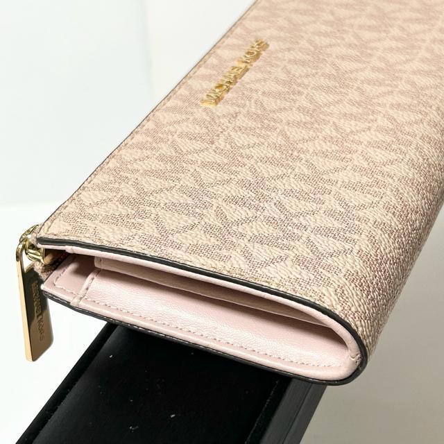 MICHAEL KORS �}�C�P���R�[�X MK�� PVC L���t�@�X�i�[ �����z �E�H���b�g �D���� ���K���� �s���N �x�[�W�� �� �u�����h�� 