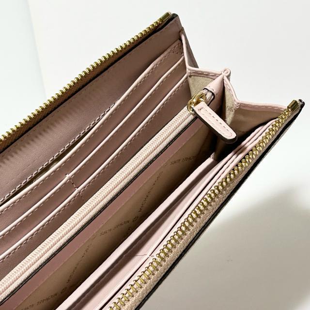 MICHAEL KORS �}�C�P���R�[�X MK�� PVC L���t�@�X�i�[ �����z �E�H���b�g �D���� ���K���� �s���N �x�[�W�� �� �u�����h�� 