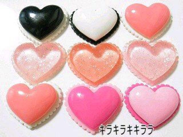《New》デコパーツ★ぷっくり**ハート【7色=9個セット】 < 香水/コスメ/ネイル  《New》デコパーツ★ぷっくり**ハート【7色=9個セット】  < 香水/コスメ/ネイルの