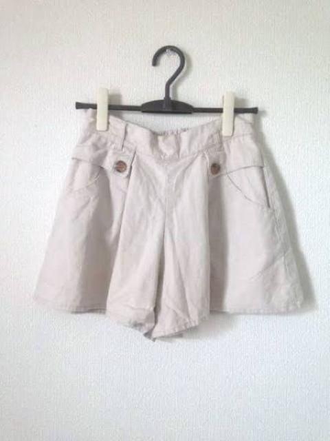 ミンクス◆麻コットン  キュロット ショートパンツ 38 < 女性ファッション  ミンクス◆麻コットン  キュロット ショートパンツ 38  < 女性ファッションの