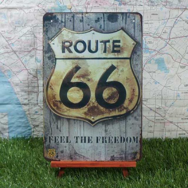 新品【ブリキ看板】ROUTE66/ルート66 Feel The Freedom < ホビー  新品【ブリキ看板】ROUTE66/ルート66 Feel The Freedom  < ホビーの