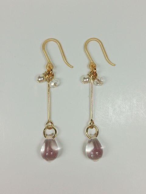 シンプルクリアドロップゆらりクリスタルスワロ樹脂ピアス☆ < 女性アクセサリー/時計  シンプルクリアドロップゆらりクリスタルスワロ樹脂ピアス☆ < 女性アクセサリー/時計の