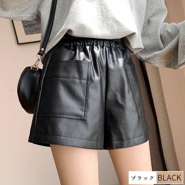 送料無料 新品 レザー ショートパンツ レディース ウエストゴム フェイクレザー < 女性ファッション  送料無料 新品 レザー ショートパンツ レディース ウエストゴム フェイクレザー < 女性ファッションの
