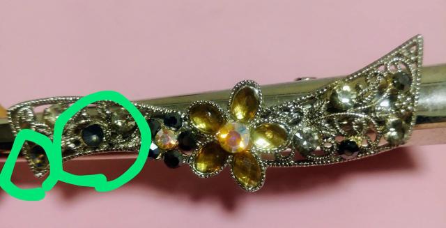 ラインストーン クリップ 髪留め < 女性ファッション  ラインストーン クリップ 髪留め < 女性ファッションの