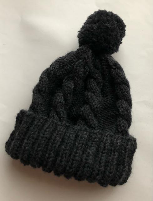 ハンドメイド ニット帽 ウール100%  グレー 男女兼用 フリー < 女性ファッション  ハンドメイド ニット帽 ウール100%  グレー 男女兼用 フリー < 女性ファッションの