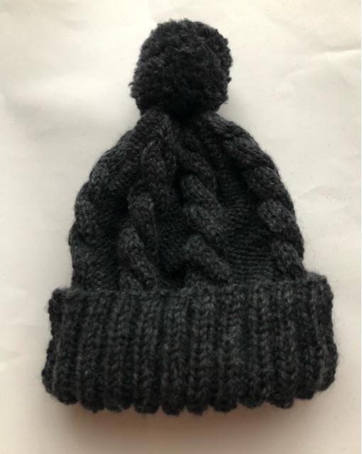 ハンドメイド ニット帽 ウール100%  グレー 男女兼用 フリー < 女性ファッション  ハンドメイド ニット帽 ウール100%  グレー 男女兼用 フリー < 女性ファッションの