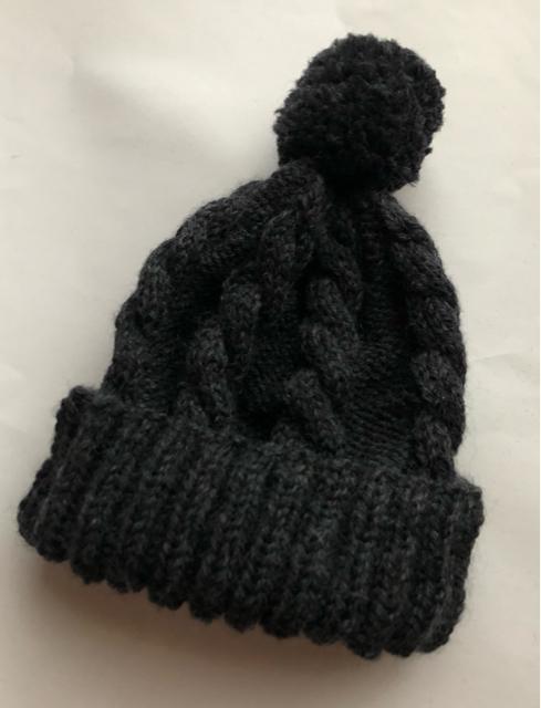 ハンドメイド ニット帽 ウール100%  グレー 男女兼用 フリー < 女性ファッション  ハンドメイド ニット帽 ウール100%  グレー 男女兼用 フリー < 女性ファッションの