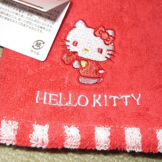 未使用タグ付き☆ハローキティ*タオルミニハンカチ(レッド系) < 女性ファッション  未使用タグ付き☆ハローキティ*タオルミニハンカチ(レッド系) < 女性ファッションの