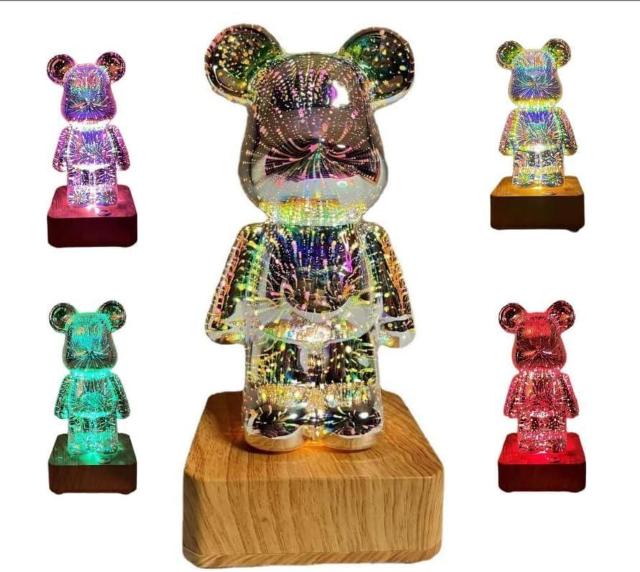クマ ライト★プロジェクション★カラフル★ルームライト★ナイトライト★ランプ★3D★花火★七色に光り方が変わります♪ < 家電/AV  クマ ライト★プロジェクション★カラフル★ルームライト★ナイトライト★ランプ★3D★花火★七色に光り方が変わります♪  < 家電/AVの