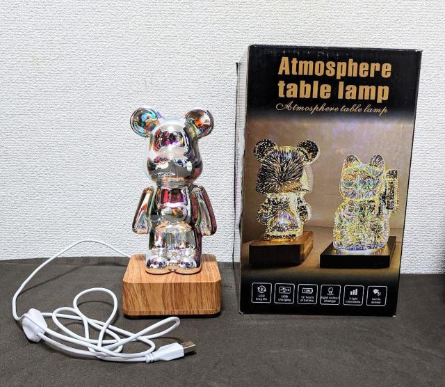 クマ ライト★プロジェクション★カラフル★ルームライト★ナイトライト★ランプ★3D★花火★七色に光り方が変わります♪ < 家電/AV  クマ ライト★プロジェクション★カラフル★ルームライト★ナイトライト★ランプ★3D★花火★七色に光り方が変わります♪ < 家電/AVの