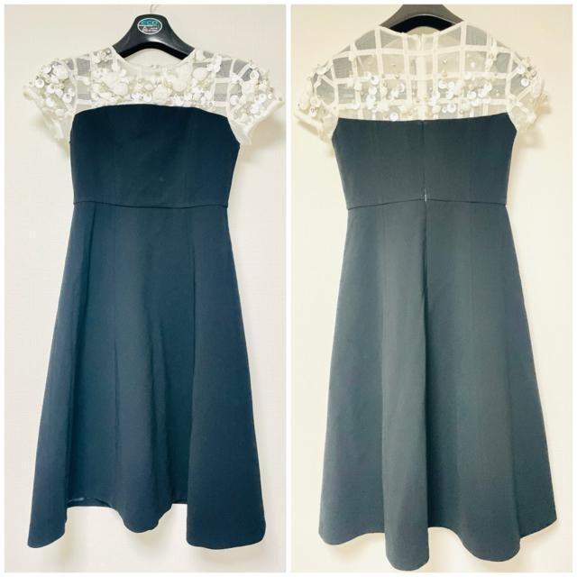 GRACECONTINENTALGRACECLASSヨークビジュードレスシルバービジューフラワーシースルーワンピース白黒銀花 < ブランド GRACECONTINENTALGRACECLASSヨークビジュードレスシルバービジューフラワーシースルーワンピース白黒銀花 < ブランドの