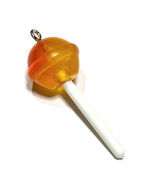 915 オレンジ色 丸型ロリポップ 棒付きキャンディ 1個 樹脂パーツ アクセサリーチャーム < ペット/手芸/園芸 915 オレンジ色 丸型ロリポップ 棒付きキャンディ 1個 樹脂パーツ アクセサリーチャーム < ペット/手芸/園芸の
