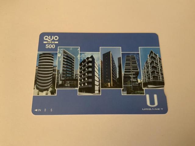 QUO�J�[�h�@500�~�@��ƕ��@�A�[�o���l�b�g  �� �`�P�b�g/������ 