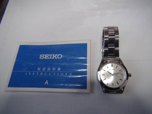 セイコー INSTRUCTIONS電池式クォーツ 製、動作確認済、美品!。 < ブランド セイコー INSTRUCTIONS電池式クォーツ 製、動作確認済、美品!。 < ブランドの