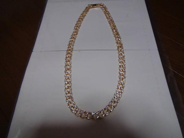 ゴールド喜平 ネックレス 18K金メッキ 幅15o 豪華ジルコニア!。 < 男性アクセサリー/時計 ゴールド喜平 ネックレス 18K金メッキ 幅15o 豪華ジルコニア!。 < 男性アクセサリー/時計の