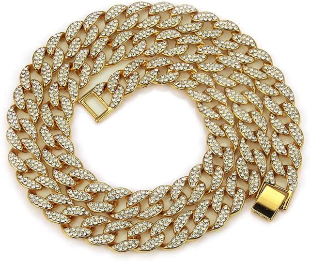 ゴールド喜平 ネックレス 18K金メッキ 幅15o 豪華ジルコニア!。 < 男性アクセサリー/時計 ゴールド喜平 ネックレス 18K金メッキ 幅15o 豪華ジルコニア!。 < 男性アクセサリー/時計の