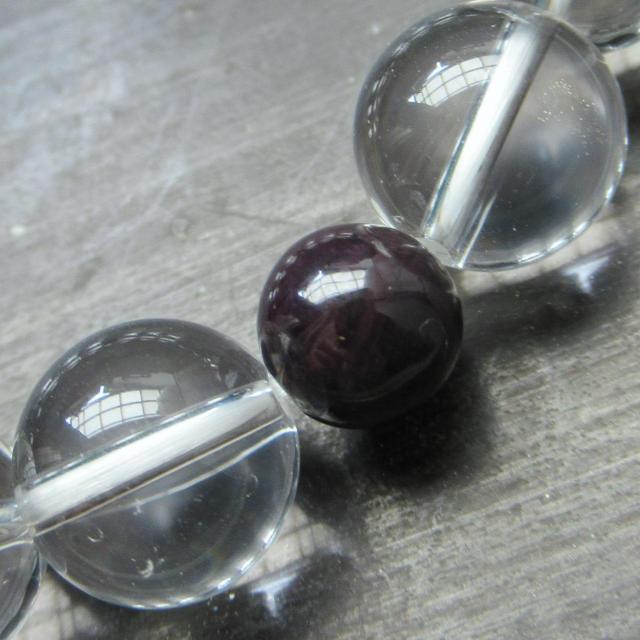 ラピスラズリxチャロアイトxスギライトx水晶 天然石 < 女性アクセサリー/時計 ラピスラズリxチャロアイトxスギライトx水晶 天然石 < 女性アクセサリー/時計の