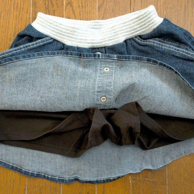 子供用デニムスカートサイズ150 < キッズ/ベビー  子供用デニムスカートサイズ150 < キッズ/ベビーの