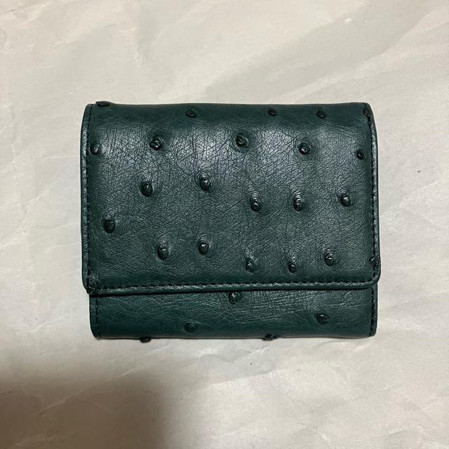 【美品】【ノーブランド扱い】 オーストリッチ 型押し レザー / 三つ折り財布 < 女性ファッション  【美品】【ノーブランド扱い】 オーストリッチ 型押し レザー / 三つ折り財布  < 女性ファッションの