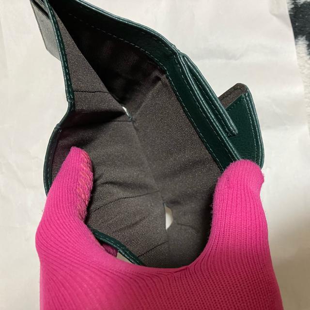 【美品】【ノーブランド扱い】 オーストリッチ 型押し レザー / 三つ折り財布 < 女性ファッション  【美品】【ノーブランド扱い】 オーストリッチ 型押し レザー / 三つ折り財布 < 女性ファッションの