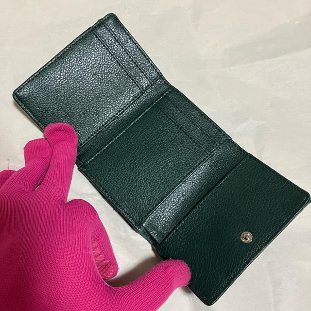 【美品】【ノーブランド扱い】 オーストリッチ 型押し レザー / 三つ折り財布 < 女性ファッション  【美品】【ノーブランド扱い】 オーストリッチ 型押し レザー / 三つ折り財布 < 女性ファッションの