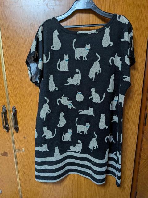 H 可愛いいねこちゃんチュニック < 女性ファッション H 可愛いいねこちゃんチュニック < 女性ファッションの