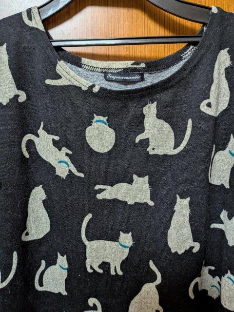 H 可愛いいねこちゃんチュニック < 女性ファッション H 可愛いいねこちゃんチュニック < 女性ファッションの