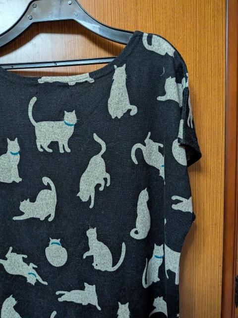 H 可愛いいねこちゃんチュニック < 女性ファッション H 可愛いいねこちゃんチュニック < 女性ファッションの