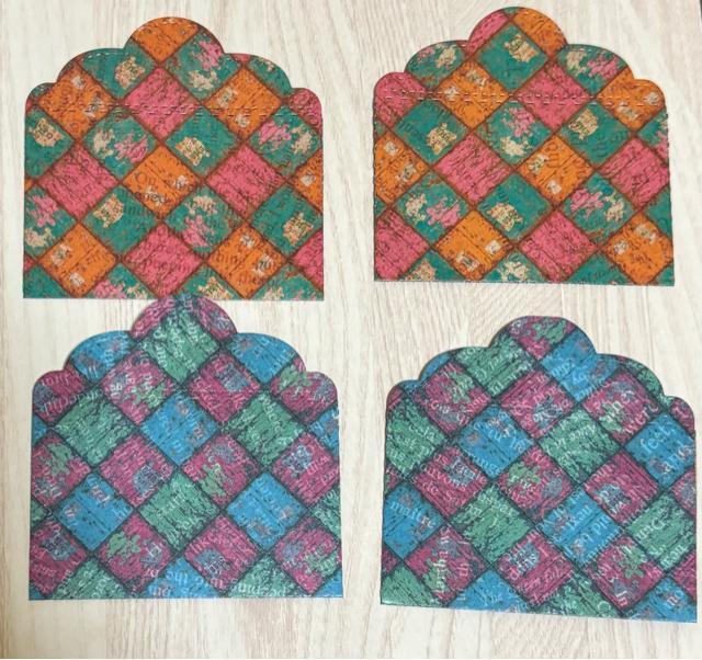 訳ありミニ封筒素材 4枚 < インテリア/ライフ  訳ありミニ封筒素材 4枚 < インテリア/ライフの