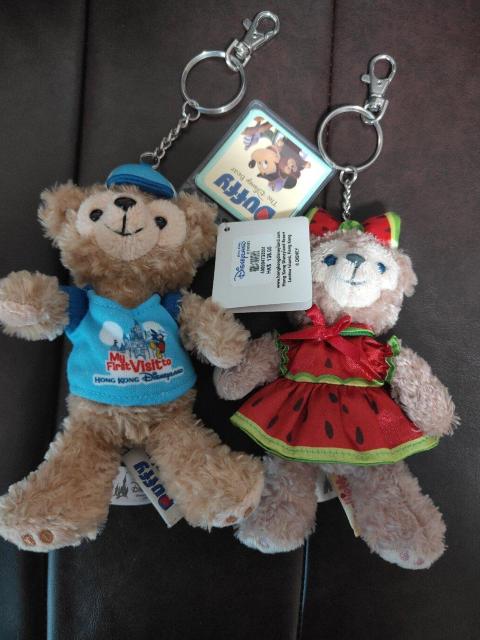 香港 ディズニー Disney ダッフィー シェリーメイ ぬいぐるみ キーチェーン セット < おもちゃ 香港 ディズニー Disney ダッフィー シェリーメイ ぬいぐるみ キーチェーン セット < おもちゃの