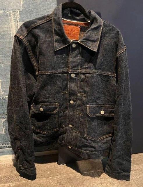 RRL/ダブルアールエル/2nd/デニムジャケット/Made In USA/XL/アメカジ/ライナー付き/濃紺/ジーンズ/NY < ブランド RRL/ダブルアールエル/2nd/デニムジャケット/Made In USA/XL/アメカジ/ライナー付き/濃紺/ジーンズ/NY < ブランドの