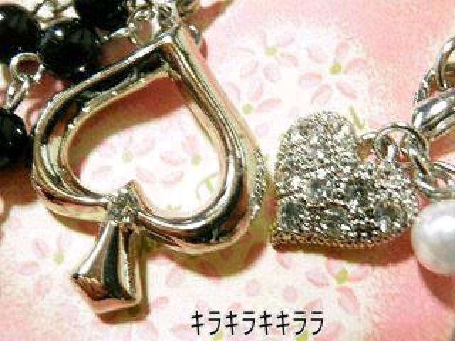 《New》愛*LOVE★ビーズver.ハート&スペード*ペアストラップ < 家電/AV  《New》愛*LOVE★ビーズver.ハート&スペード*ペアストラップ  < 家電/AVの