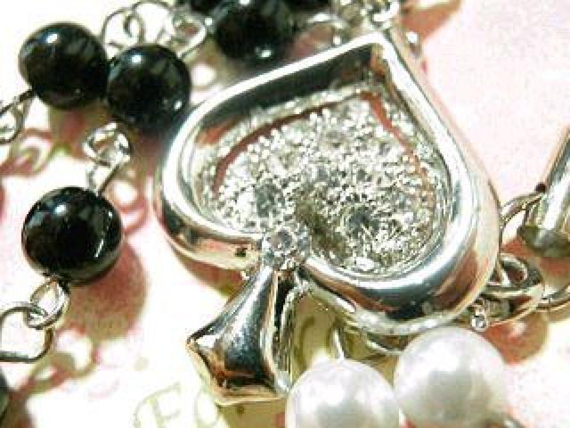 《New》愛*LOVE★ビーズver.ハート&スペード*ペアストラップ < 家電/AV  《New》愛*LOVE★ビーズver.ハート&スペード*ペアストラップ < 家電/AVの