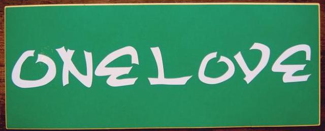 m-69 Original Sticker One Love �X�e�b�J�[ �������u ���Q�G �s�[�X  �� �z�r�[�� 