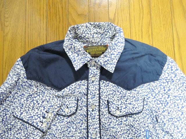 NEIGHBORHOOD ネイバーフッド × CASHCA カシュカ リバティ柄ウエスタンシャツ S 長袖 花柄 薄手 < ブランド  NEIGHBORHOOD ネイバーフッド × CASHCA カシュカ リバティ柄ウエスタンシャツ S 長袖 花柄 薄手 < ブランドの