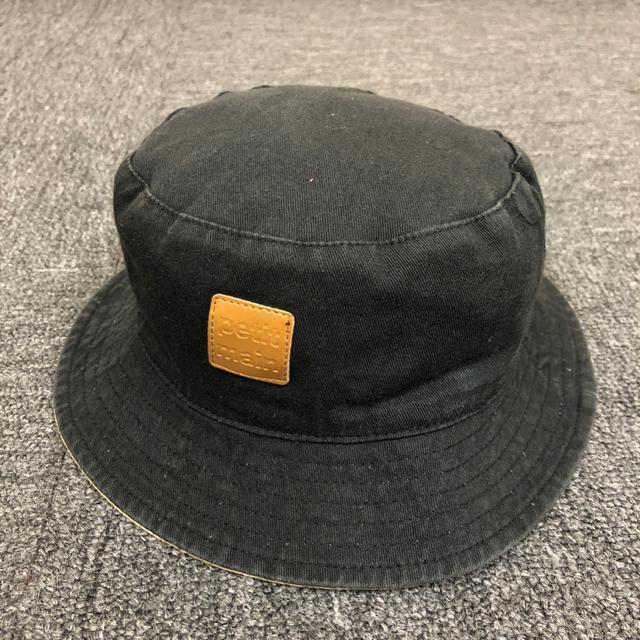 即決 petit main キッズ リバーシブル ハット 帽子 ブラック < キッズ/ベビー  即決 petit main キッズ リバーシブル ハット 帽子 ブラック  < キッズ/ベビーの