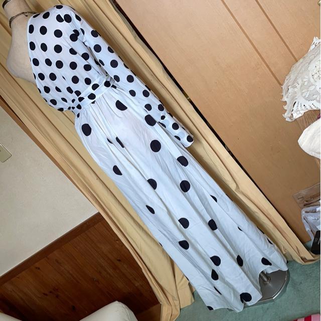 未使用 水玉ワンショルドレス size大 < 女性ファッション  未使用 水玉ワンショルドレス size大 < 女性ファッションの