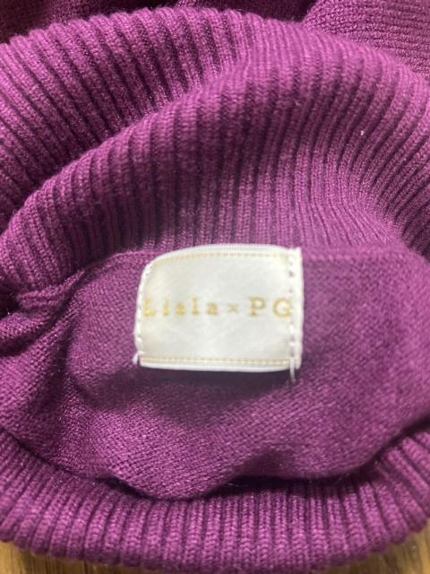 Lisla×PG ニット帽 パープル系 Mサイズ きれいめコーデに◎ < 女性ファッション Lisla×PG ニット帽 パープル系 Mサイズ きれいめコーデに◎ < 女性ファッションの