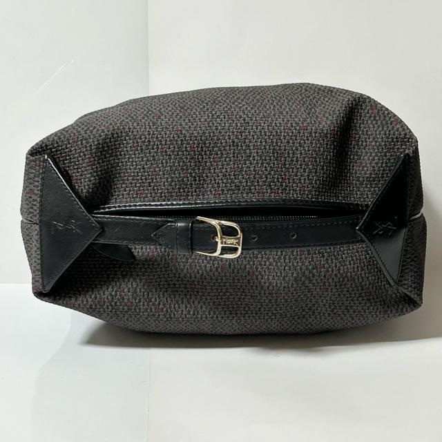 Yves Saint-Laurent �C���E�T�����[�����@PVC �J�[�t ���U�[ �n���h �o�b�O �u���b�N �O���[ �� �u�����h�� 