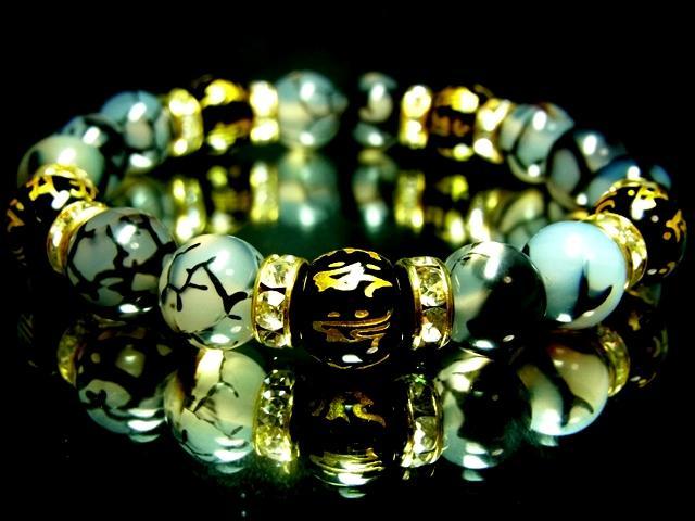 金彫十二支梵字オニキス§ドラゴンアゲート黒龍紋瑪瑙§10ミリ§金ロンデル < 女性アクセサリー/時計 金彫十二支梵字オニキス§ドラゴンアゲート黒龍紋瑪瑙§10ミリ§金ロンデル < 女性アクセサリー/時計の