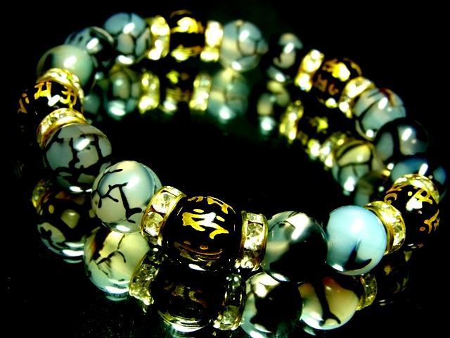 金彫十二支梵字オニキス§ドラゴンアゲート黒龍紋瑪瑙§10ミリ§金ロンデル < 女性アクセサリー/時計 金彫十二支梵字オニキス§ドラゴンアゲート黒龍紋瑪瑙§10ミリ§金ロンデル < 女性アクセサリー/時計の